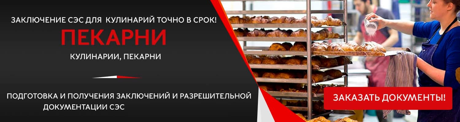 Документы для открытия пекарни в Чехове